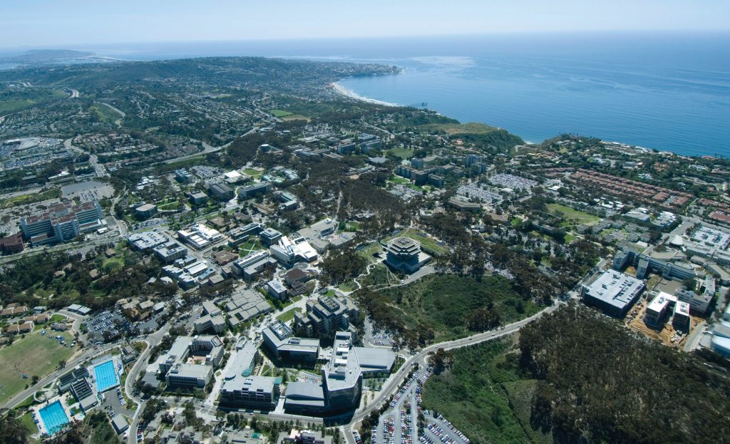 aerial image of UCSD campus